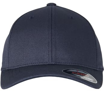 Flexfit 6277-Flexfit Wooly Combed Gorra de béisbol Unisex adulto, Azul (darknavy/darknavy), S-M