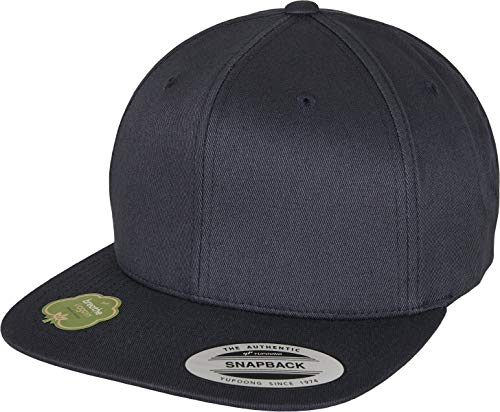 Flexfit Unisex-Adult Organic Cotton Snapback Baseball Cap, darknavy, Einheitsgröße