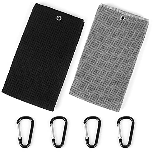 Dadabig Microfibre Serviettes de Sports, 2 Pcs Serviette de Golf, Serviette de Golf Personnalisée, Serviette Sport Musculation pour Gym Fitness, Yoga, Le Camping