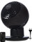 Iris Ohyama Woozoo, 30m², Ventilator, Schwarz Holz, 5 Geschwindigkeiten, Fernsteuerung, Oszillierend, leise, Table Fan, Tischventilator, Lüfter, Bodenventilator, tragbar, Portable, Cooling, PCF-SC15T