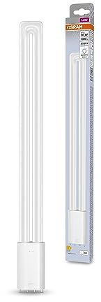 Osram LED-Ersatz für KLLni, mit 4pol. 2G11 Stecksockel zum Betrieb am EVG oder Netzspannung, 36 Watts Ersatz, 2G11, Tube, single-ended, 4000 Kelvin, Kalt weiß, Klares Glas, single Pack