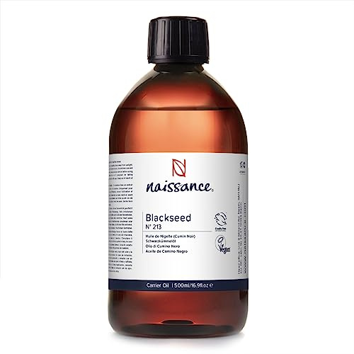 Naissance Svartfröolja (nr. 213) 900ml (Kummin frön, Nigella Sativa) - Kallpressad, Naturlig, Raffinerad, Vegansk
