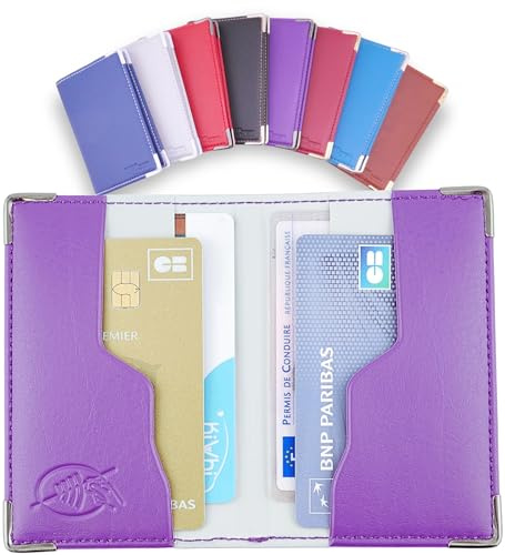 Ugozen Étui Cartes Bancaires RFID Luxéo | Porte Carte Bleue Homme/Femme