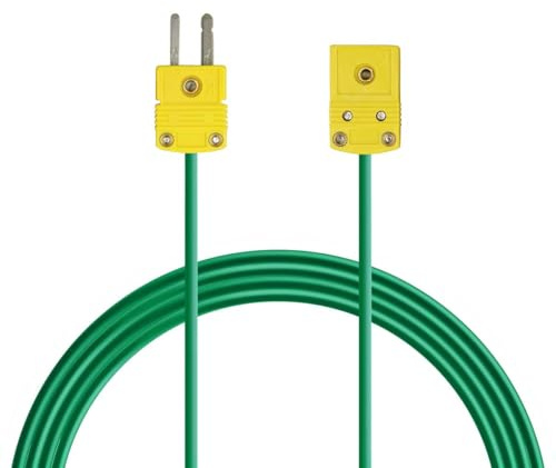 PerfectPrime TL2301 Thermocouple Sensor T Type PTFE Multi-core Shielded 3 Meter / 9.8 Foot Extension Cable