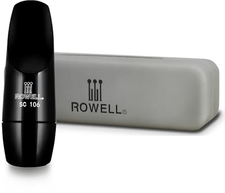 ROWELL Classic Soprano Saxophone Mouthpiece Professional Sax Mouthpiece Warm & Round Tone Concert Band Mouthpiece for Students & Pros,Ideal for Classical Music, Wind Orchestra, Chamber Music
