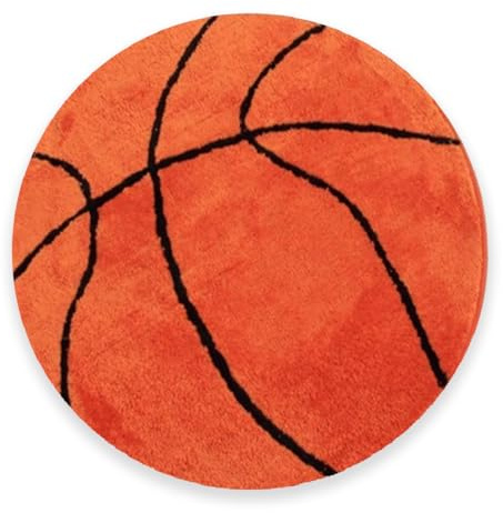 Baloncesto Alfombra de Baño, Alfombrilla Ducha Antideslizante Alfombra Baño Absorbente Alfombras de Entrada Alfombras Ducha de Microfibra Felpudo Entrada Casa para Baños Dormitorio Decoración(60*60CM)