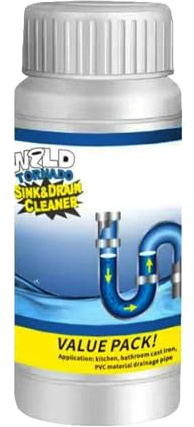 Agente De Dragado De Tuberías Potente,Polvo Limpiador de Tuberías Para Desatasco De Tuberías Obstruidas Inodoros Cocina Lavabo Fregaderos 100g