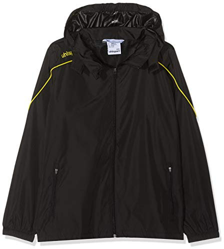 uhlsport Kinder Stream 22 All Weather Jacke, schwarz/limonengelb, 164