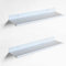 2er Set Wandregal Weiß Aus Metall | Schweberegale 35x10 cm | Für Küche, Badezimmer, Schlafzimmer, Wohnzimmer, Büro, Kinderzimmer | 2, Weiß