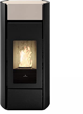 Edilkamin 810630 Myrna H 15 Water-Bearing Pellet Stove Steel/Ceramic Cream/A++