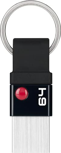 EMTEC - Chiavetta USB 3.2 Nano Ring T100 Capacità 64 GB, 64 GB - Compatibilità universale USB 3.0 - ECMMD64GT103 - Design esclusivo con anello portachiavi - Ultra sottile, senza cappuccio