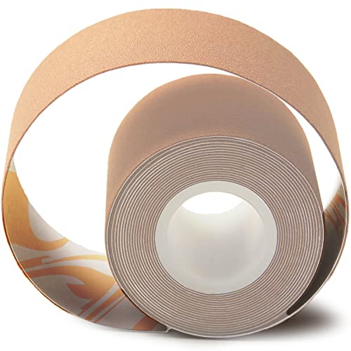 NEATS Boob Tape, Hypoallergenic Boobytape for Breast Lift, Seamless Strapless Bra Lift for Chest, Body, Dress, Tops - Lifting Tape for Women with Nipple Cover & Fashion Tapes Included