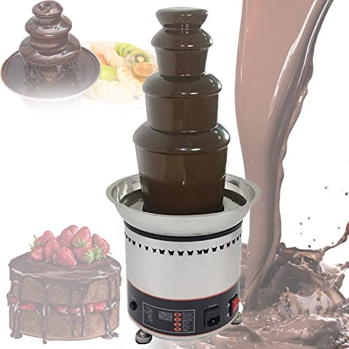 4/5/6/7 Tier Chocolate Fountain Machine,Electric Chocolate Melting Fountain Nostalgia Machine,Chocolate Melting Fondue,Chocolate Melting Machine For Party Banquet Cake Shop Restaurant,4Tier