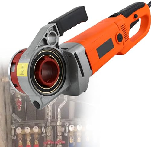 SACLMD Filettatrice per Tubi elettrica,filettatrice per Tubi elettrica Portatile,per la Filettatura di Tubi in Ferro zincato,220V-6heads