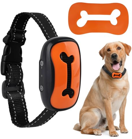Anti Bark Collars for Dogs, Rechargeable Bark Collar with 7 Adjustable Sensitivity Levels, Smart Dog Barking Collar Humane Vibration Beep Anti Barking Device for Small Medium Large Dogs