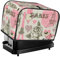 2 Slice Toaster Cover,Retro Eiffel Tower Oven Cover Bread Maker Cover Washable Kitchen Toaster Dust Cover