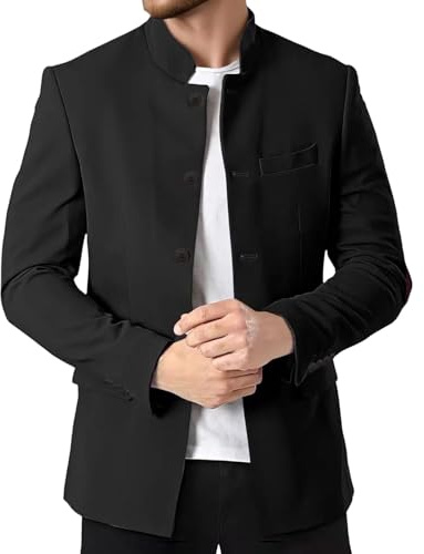 Vestes de Costume pour Hommes à col Mao, légères et doublées, Style Business, Sport, vêtements décontractés Japonais