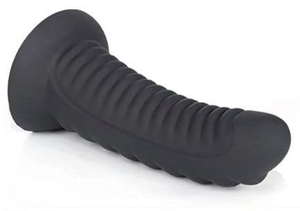 TGHYRF Godemiché en silicone avec ventouse mains libres. Godemiché anal souple, disponible en plusieurs tailles. Jouet sexuel SM for hommes et femmes.(Schwarz,S)