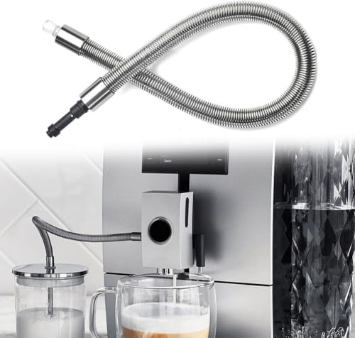 Tubo de leche de acero inoxidable HP1 compatible con NIVONA para sistemas de espresso WE8 ENA8 E6 D6 que proporcionan una conexión estable y un transporte eficiente de leche (HP1)