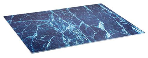 Glass Cutting Board by Clever Chef | Non Slip Cutting Board is Shatter-Resistant, Durable, Stain Resistant, Dishwasher Safe | 12 x 15.75, Marble