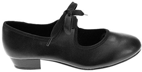 Starlite Black Riff PU Tap Shoes 11 UK Child