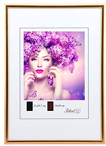 IDEAL TREND New Lifestyle Kunststoff Bilderrahmen Kunststoffrahmen Bildhalter Bildträger: Farbe: Bronze | Format: 40x50