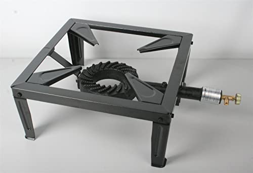 Hockerkocher 7,5 kW Gaskocher Campingkocher 4 Fuß bis 100 kg belastbar 50 mBar Schlauch Regler 5 kg 11 kg Gasflasche Wok (Kocher Einzeln)