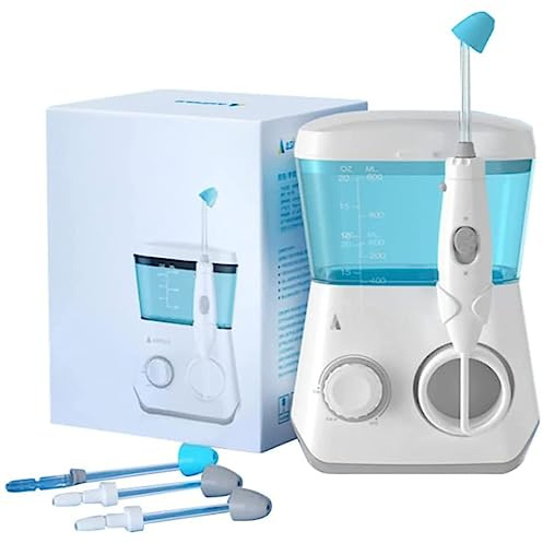 Nasal tvätt, pulserande Nasal Sinus Irrigation System Electric Neti Pot för Sinus Stuffy Nose & Allergy Relief Nasal Sinus Rinse...