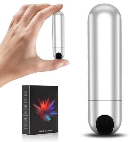 Handheld Cordless Massager Waterproof USB Rechargeable Massage (Sliverblack)