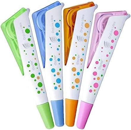 4 x Paper Mate Liquid Paper DryLine Ultra Correction Tape Pen | 5mm x 6 Metre | Assorted Colors | Loose in Plain Packaging