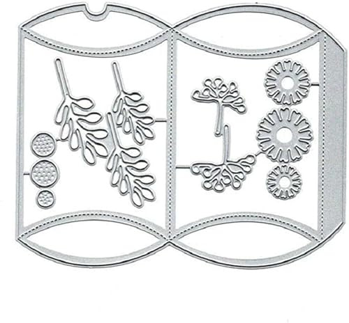 3D Pillow Gift Box Metal Cutting Dies Paper Craft Die Cuts DIY Scrapbooking Album Photo Decorative Embossing Handcraft Die Cutting Template Stencils for DIY Invitation Card Craft Making Accessories