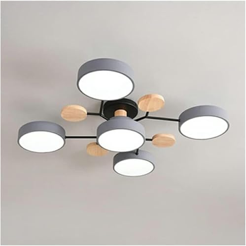 Takbelysning Cirkulär Akryl Led Taklampa Nordic Modern Semi Flush Mount Taklampa Nära Taket Lampor Armaturer För Vardagsrum Matsal Sovrum Hall Kök, G-5 Heads, White light