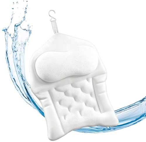 GHUAP Cuscino Ergonomico Vasca, Cuscino perVasca daBagno Adulti, Poggiatesta Vascada Bagno, Supporto per il ColloVasca, Accessori Vasca daBagno, Cuscino per Piscina Idromassaggio