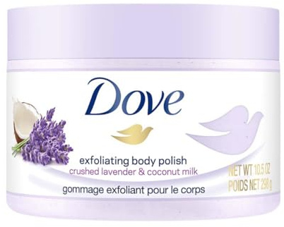 Dove Exfoliating Body Polish Crushed Lavender & Coconut Milk, 10.5 oz (Pack of 2)