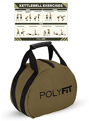 Kettlebell Sandsack für Fitness, 20,4 kg, Grün