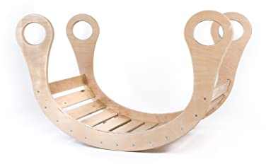 Good Wood Kletterbogen Aus Holz Wippen Kinder Klettergerüst Indoor Klettern Eco Sicher Stabil Abgerundete Enden Natürlich