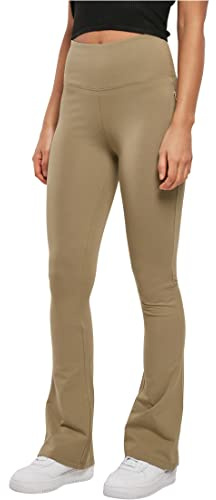 Urban Classics Leggings de Punto elástico orgánico para Mujer Pantalones de Yoga, Caqui, XXXXL