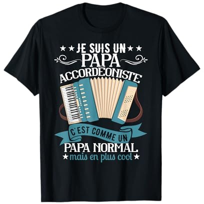 Accordeoniste Papa Accordeon T-Shirt