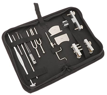 Streichinstrumente Teile Geigen-Reparatur-Werkzeug-Set Stimmgabel Luthier-Werkzeug Sound-Reparatur-Sound-Messgerät
