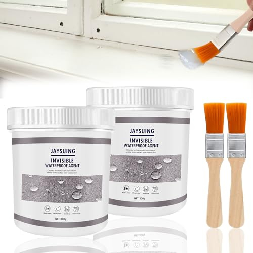 Sinwind Sigillante Isolante Impermeabile Trasparente, Agente Impermeabile Invisibile, Agente Anti-Perdite Sigillante Isolante Impermeabile, Sigillante Perdite Acqua per Piastrelle del Bagnoe (600g)