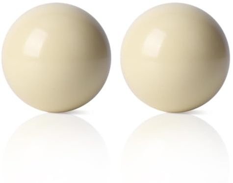 equlup 2 st vita biljardbollar, 5,72 cm/2,25 tum Standard Resin Biljardboll Lätt Resin Biljard Träningsboll Biljardbord Spelrum Sportspel