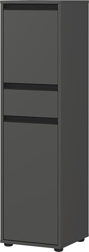 Germania Armadio 2201-547 GW-Lemont, in grafite, con chiusura ammortizzata di ante e cassetti, 33 x 121 x 34 cm (LxAxP)