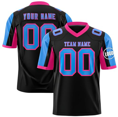 Yunshenla Maillot Football Americain Personnalisé Maillot Equipe de France Rugby Homme Femme Enfant Personnalisable Tee Shirt Sport Personnalisé 2025 avec Nom Numéro L'équipe Le Logo,(#21)