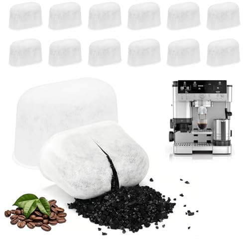 Tmefoy 12-pack vattenfilter insatser för Ninja Luxe Cafe Accessories, kolfilter för espressomaskiner och kaffemaskiner, tillbehör till ninja kaffebryggare