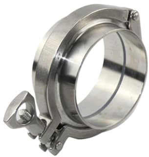 Raccordo a saldare in acciaio inossidabile, Kit di raccordi for tubi con flangia a saldare Tri Clamp in acciaio inossidabile 304, dimensioni multiple(25mm (chuck 50.5mm))