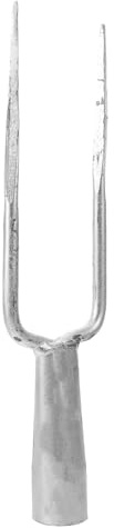 GANAZONO Fourche De Jardin À Deux Dents Outil De Jardin À Double Dent en Acier pour Aération du Sol Désherbage Ratissage du Et Bêchage pour Potager Et Parterres De Fleurs 11.42 X 2.95 X 1.18 in