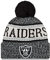 New Era ONF18 Sport Knit Bommelmütze Oakland Raiders Schwarz, Size:ONE Size