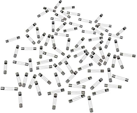 AUPROTEC Glassäkring 6,35 x 32 mm, finsäkring, 5 A – 50 A smältsäkring, 1/4 x 1 1/4 tum, urval: 30 A ampere, 25 stycken