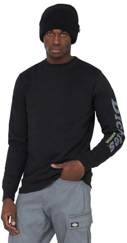 Dickies, Men's, OKEMO GRAPHIC SWEATSHIRT (BCI), BLACK, M
