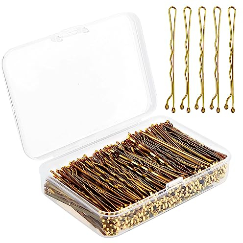 Haarnadeln, 200 Stück Wellenform Haarklammern mit Box für Frauen Dame Mädchen Kinder HaarnadelUnsichtbarer Wellen-Haargriff Haarspange Haarklammer Bulk-Haarschmuck